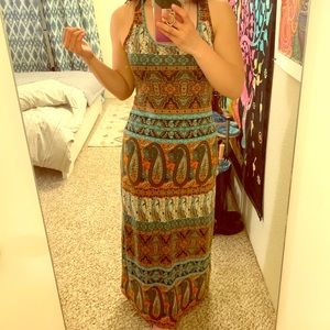 Printed maxi dress